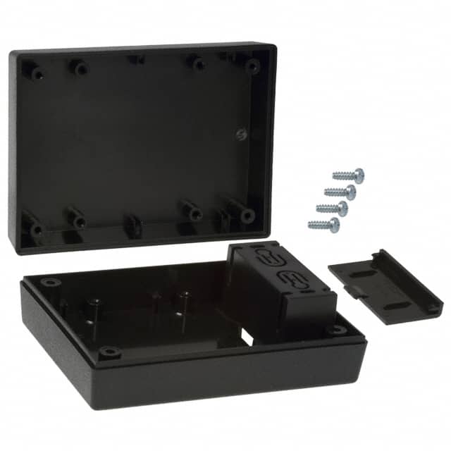 231I,BK BOX ABS BLACK 4.380"L X 3.250"W