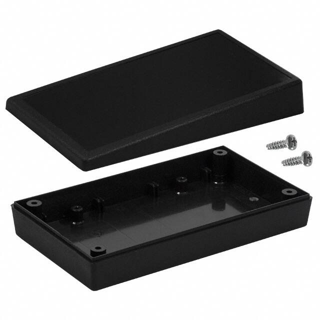 15S,BK BOX ABS BLACK 5.630"L X 3.250"W