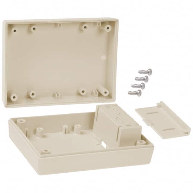 231I,AL BOX ABS ALMOND 4.380"L X 3.250"W