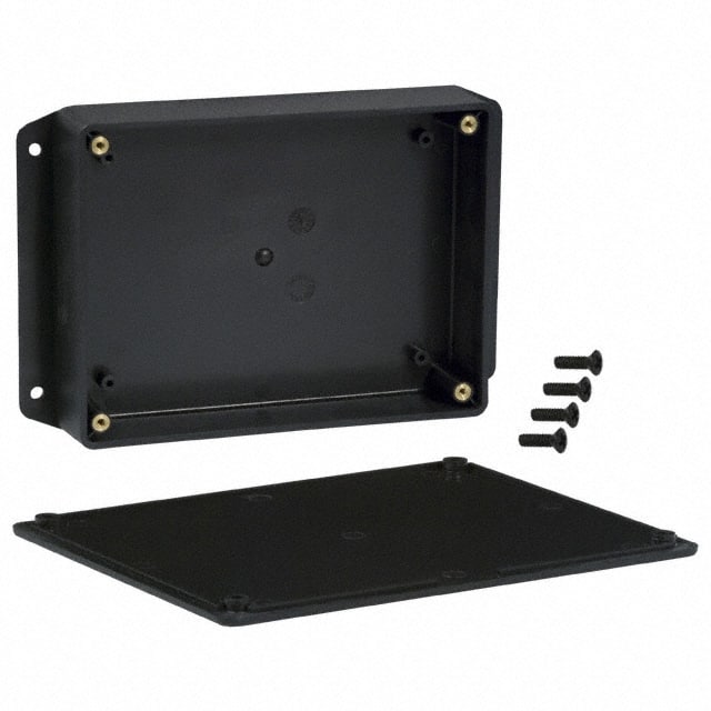 CUR-3287-MB BOX ABS BLACK 6.112"L X 4.612"W