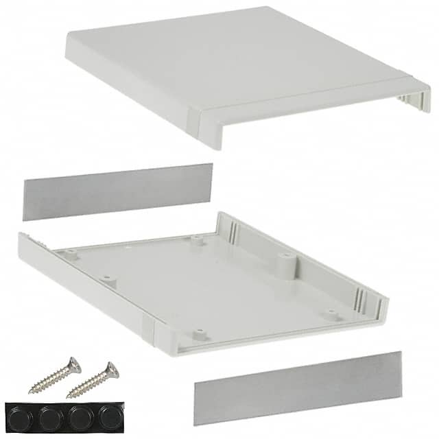 1598BBSGY BOX ABS GRAY 7.047"L X 6.083"W