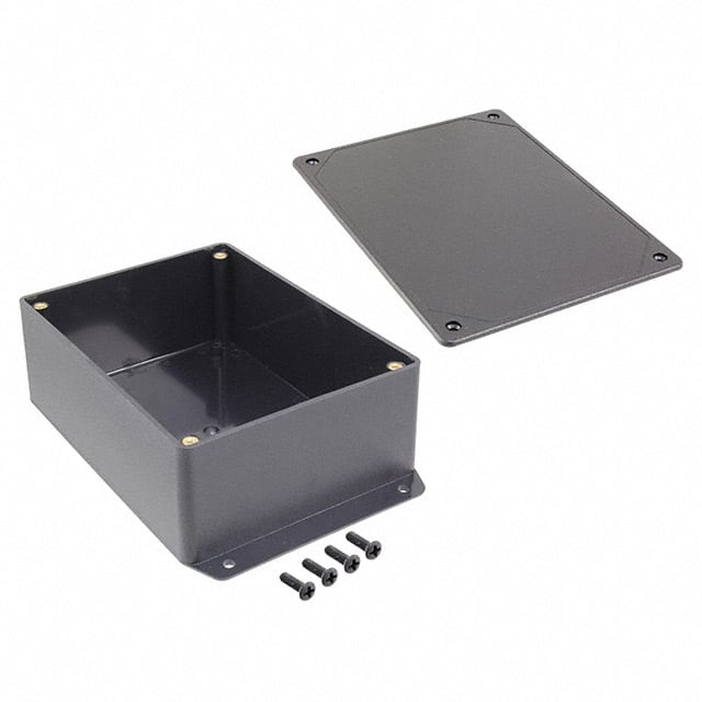 CU-3283-MB BOX ABS BLACK 6.112"L X 4.612"W