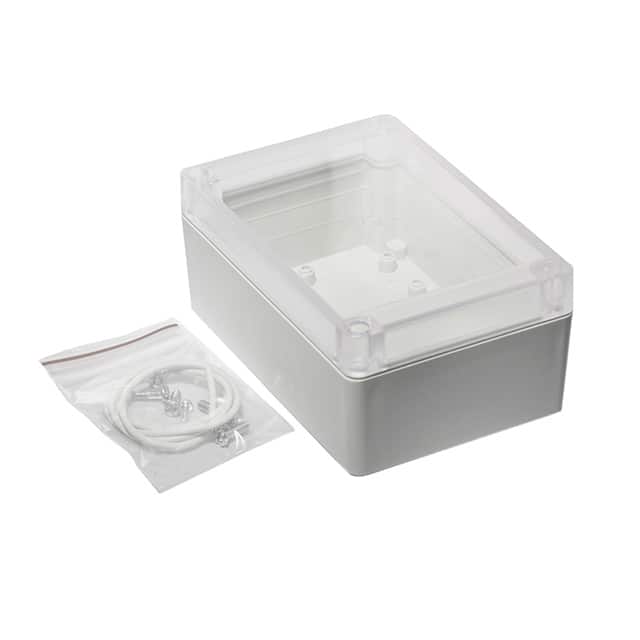 RP1135C BOX ABS GRY/CL 4.941"L X 3.363"W
