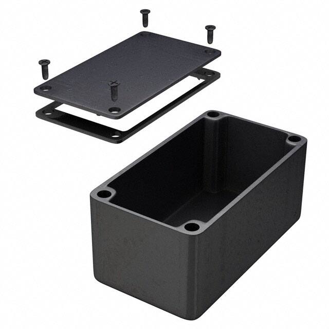 1550WBBK BOX ALUM BLACK 4.508"L X 2.520"W
