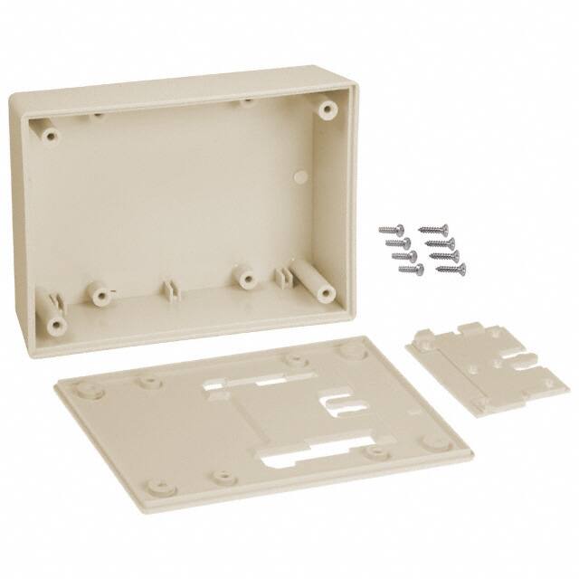 032W,AL BOX ABS ALMOND 4.380"L X 3.250"W