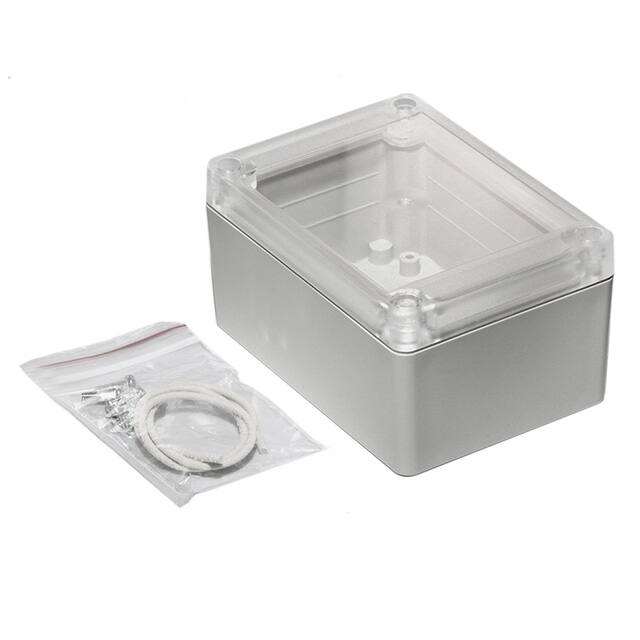 RP1095C BOX ABS GRY/CL 4.134"L X 2.953"W