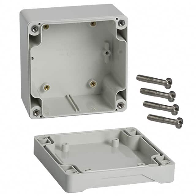 1555EGY BOX ABS GRAY 3.543"L X 3.543"W