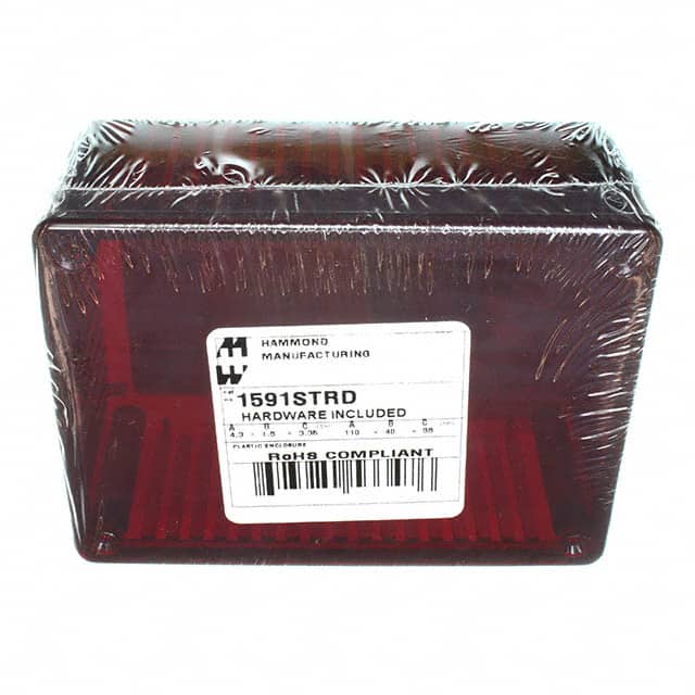 1591STRD BOX PLAS RED 4.335"L X 3.236"W