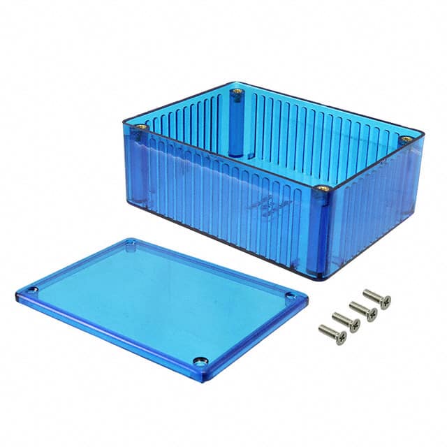 1591STBU BOX PLAS BLUE 4.335"L X 3.236"W