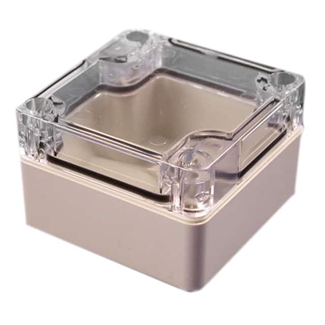 1554B2GYCL BOX PLAS GRAY 2.559"L X 2.559"W
