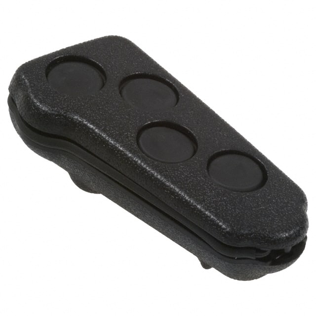 CA6B4,BK KEY FOB ABS BLK 3.05"L X 1.51"W