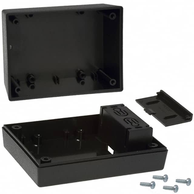233,BK BOX ABS BLACK 4.380"L X 3.250"W