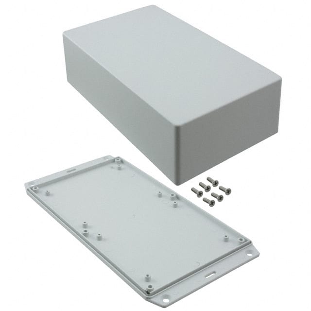 1591XXEFLGY BOX ABS GRAY 7.615"L X 4.465"W