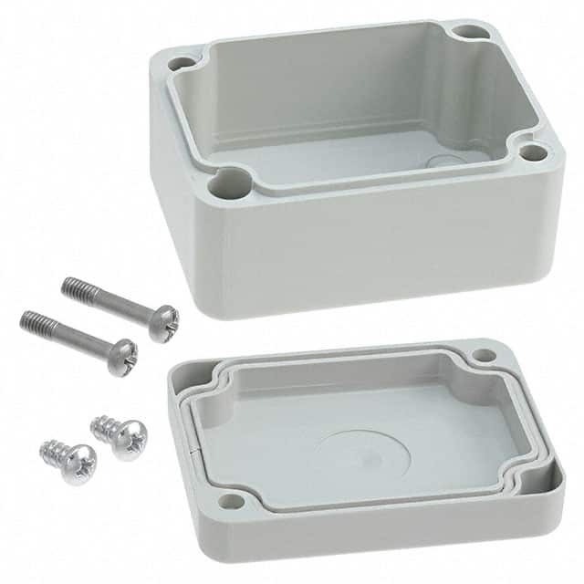 090507040 BOX ABS GRAY 2.559"L X 1.969"W