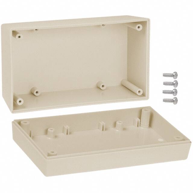 153,AL BOX ABS ALMOND 5.620"L X 3.250"W