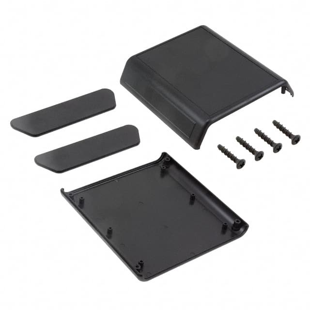 PC-11555 BOX ABS BLACK 5.501"L X 5.250"W