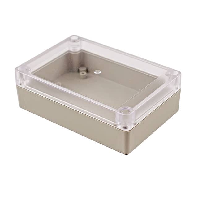 RP1125C BOX ABS GRY/CL 4.940"L X 3.370"W