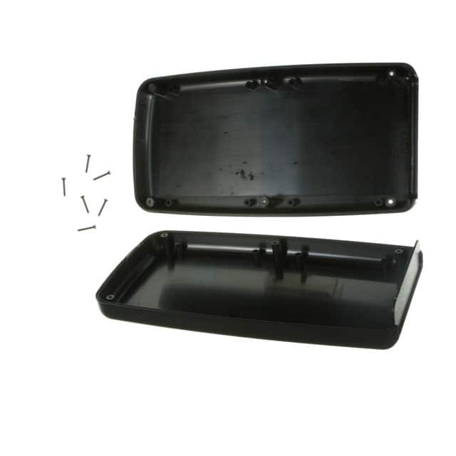 H75,BK BOX ABS BLACK 7.200"L X 3.650"W