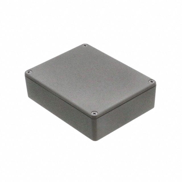 1590BBGY BOX ALUM GRAY 4.705"L X 3.701"W