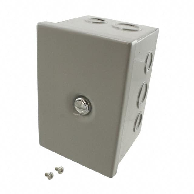 JBH-4953-KO BOX STEEL GRAY 4"L X 4"W