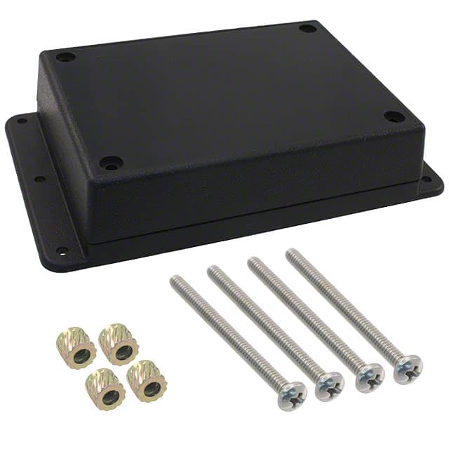 WM031RI,BK BOX ABS BLACK 4.380"L X 3.250"W