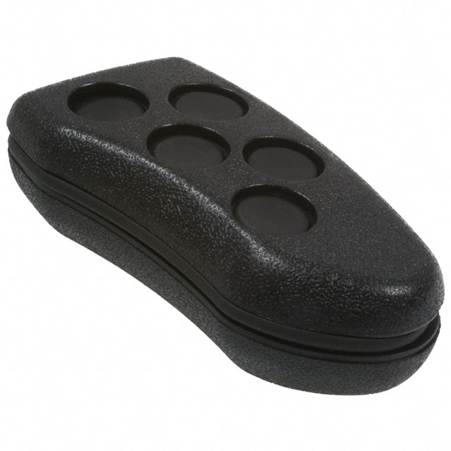 CA8B5,BK KEY FOB ABS BLK 3.32"L X 1.87"W