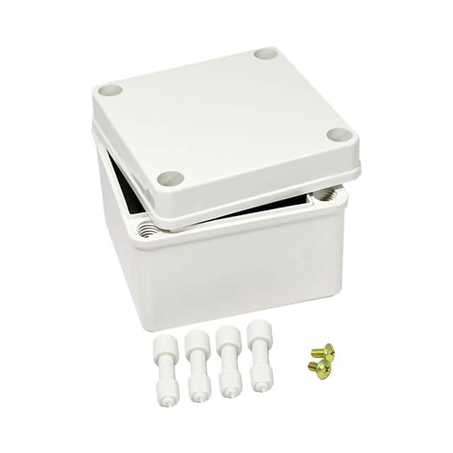 PTS-25304 BOX PLAS GRAY 3.937"L X 3.937"W