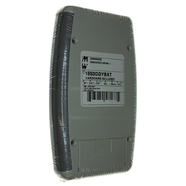 1553DGYBAT BOX ABS GRAY 5.797"L X 3.504"W