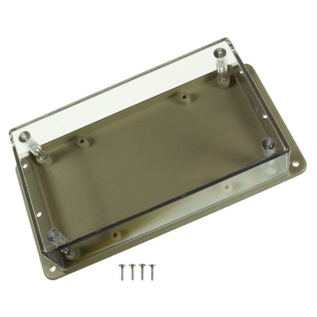 WM052C,AL BOX PLSTC AMD/CL 5.62"L X 3.25"W