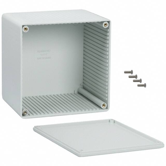 1591VGY BOX ABS GRAY 4.724"L X 4.724"W