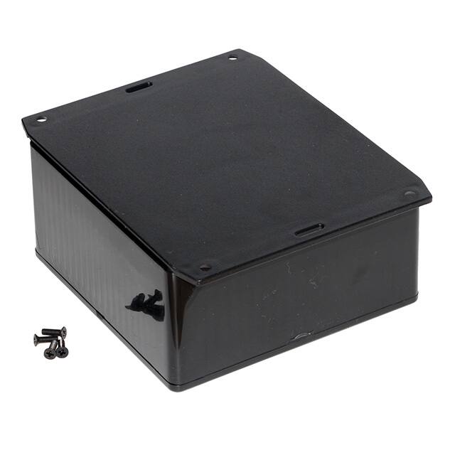 1591UF2BK BOX ABS BLACK 4.707"L X 4.724"W