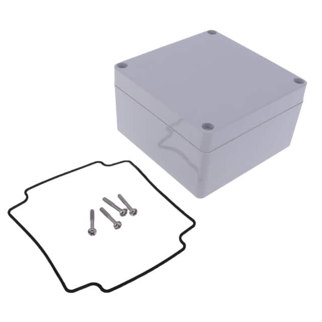 1554LGY BOX ABS GRAY 4.134"L X 4.134"W