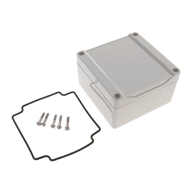 1555LGY BOX ABS GRAY 4.134"L X 4.134"W