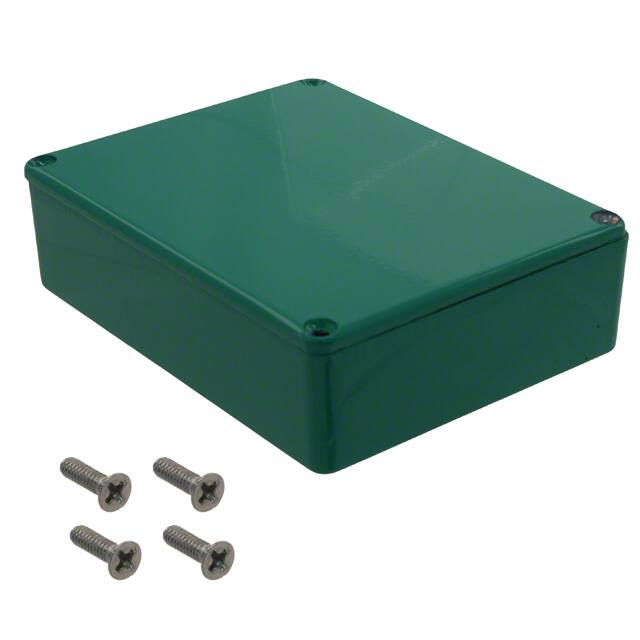 1590BBGR STOMP BOX ALUM 4.705"L X 3.701"W
