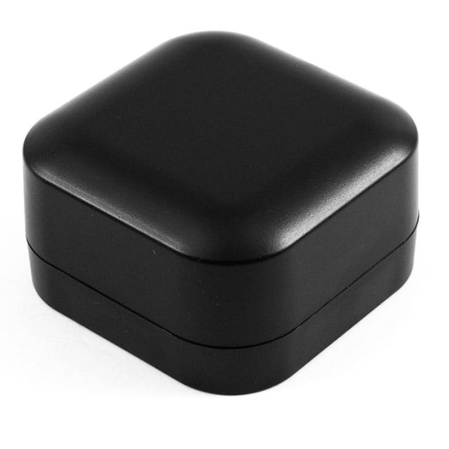 1557BBK BOX ABS BLACK 3.150"L X 3.150"W