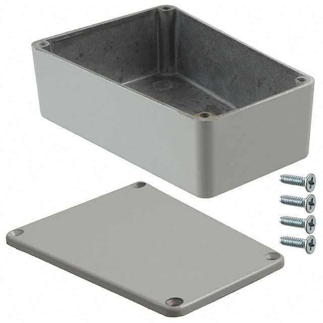 1590TRPBLG BOX ALUM GRAY 4.41"L X 3.11"W