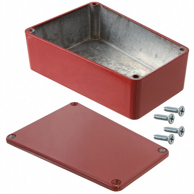 1590TRPBRD BOX ALUM RED 4.41"L X 3.11"W