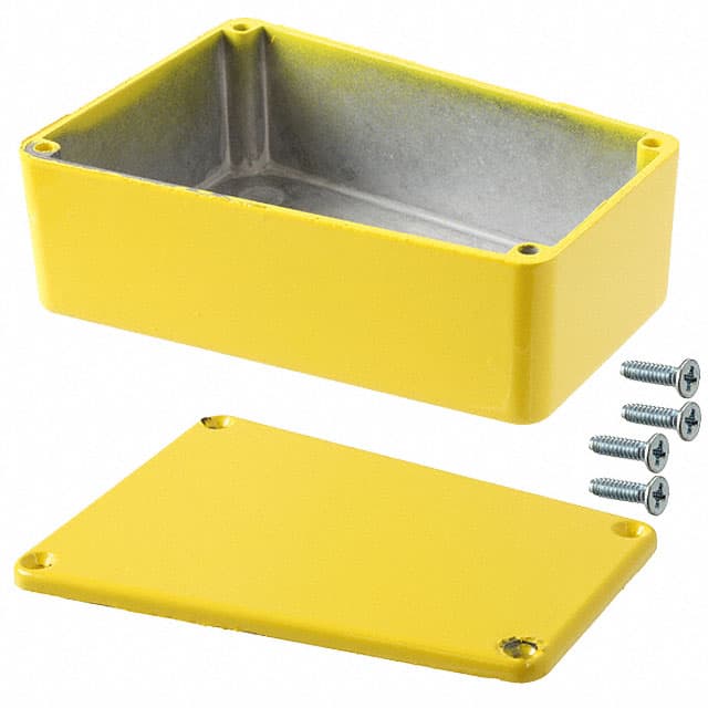 1590TRPBYL BOX ALUM YELLOW 4.41"L X 3.11"W