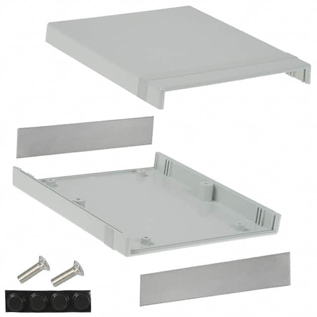 1598BBGY BOX ABS GRAY 7.047"L X 6.083"W