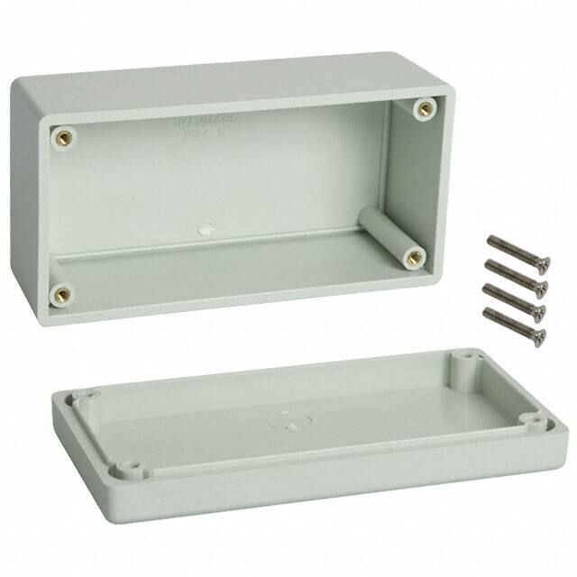1594DGY BOX ABS GRAY 5.177"L X 2.610"W