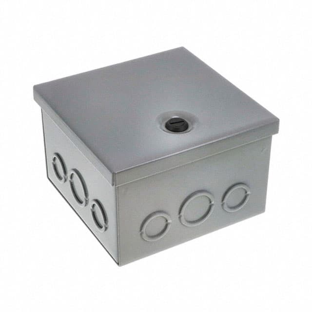 CHKO664 BOX STEEL GRAY 6"L X 6"W