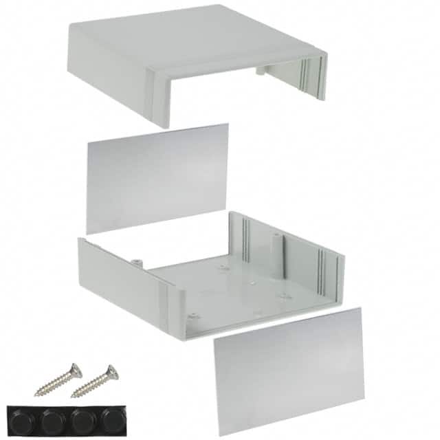 1598ESGY BOX ABS GRAY 6.313"L X 6.246"W