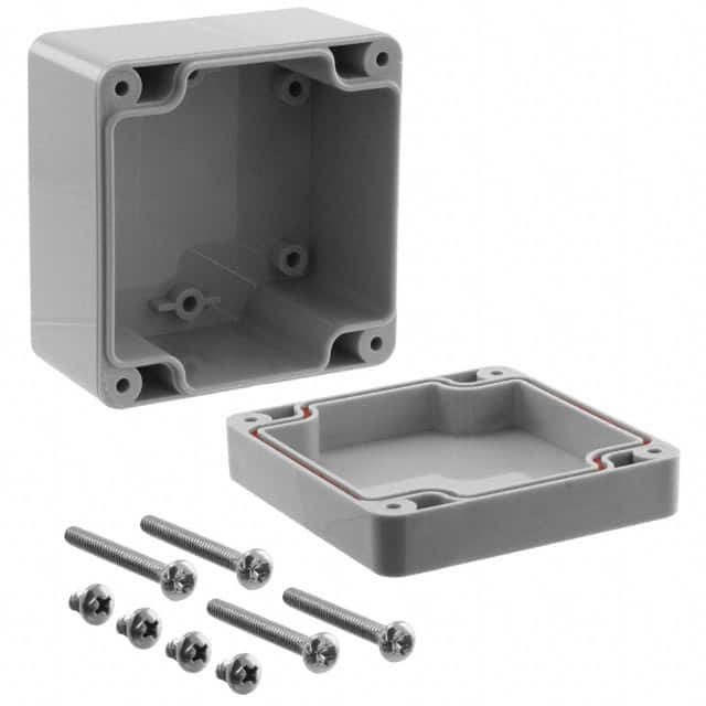 RB33P06G16G BOX PLAS GRAY 3.230"L X 3.150"W
