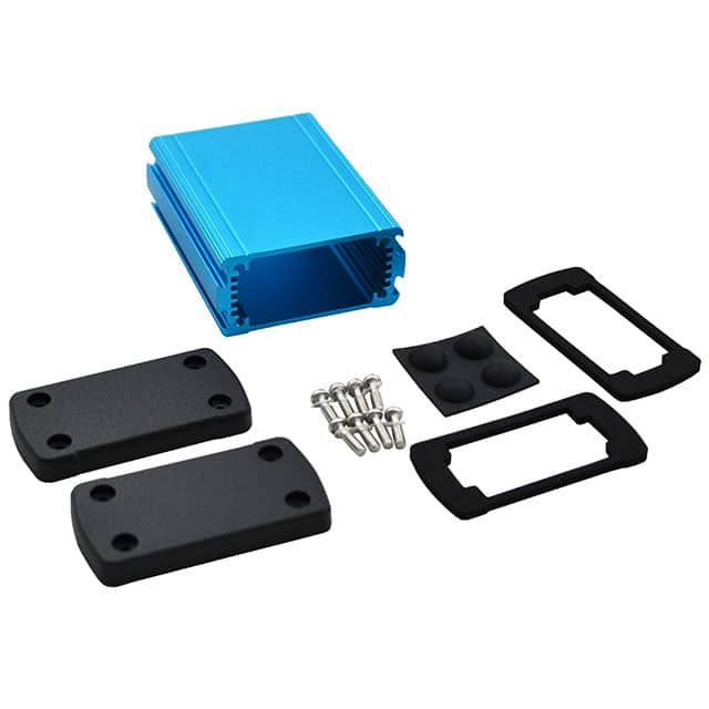 EXN-23351-BL BOX ALUM BLK/BLU 3.5"L X 2.71"W