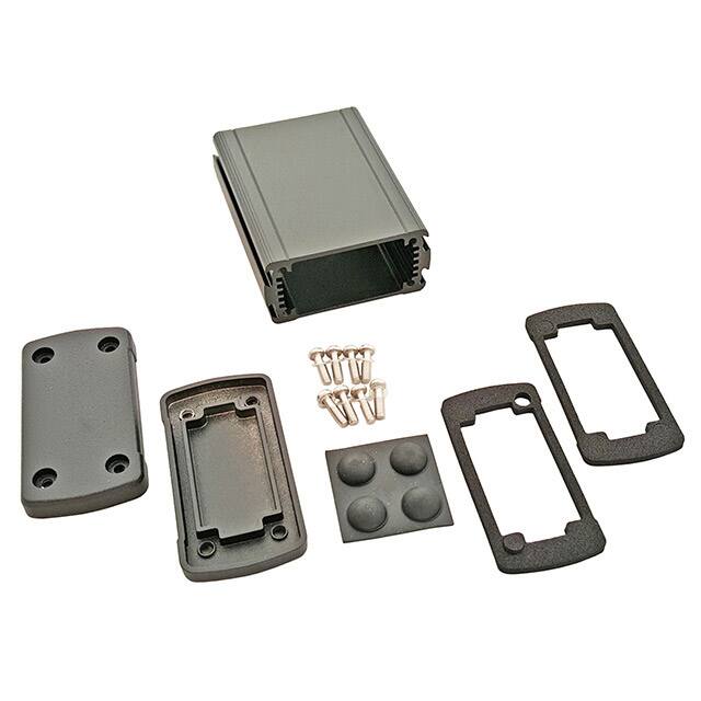 EXN-23351-BK BOX ALUM BLACK 3.504"L X 2.705"W