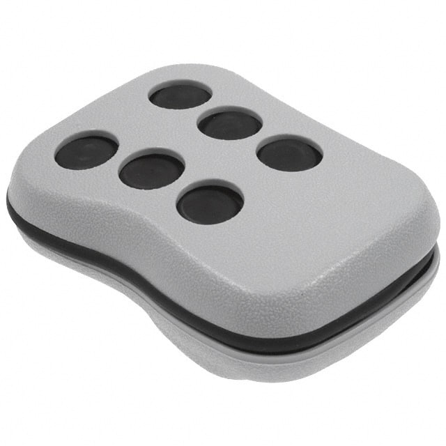 CA10B6,GY KEY FOB ABS GRAY 3.4"L X 2.56"W