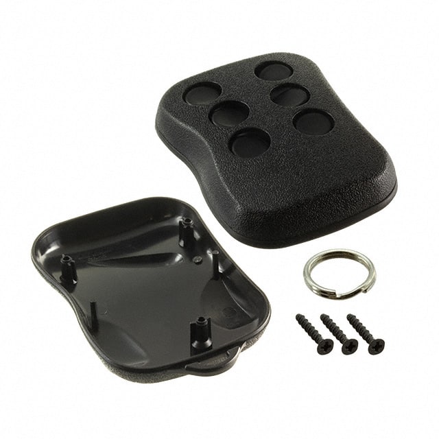 CA10B6,BK KEY FOB ABS BLACK 3.4"L X 2.56"W