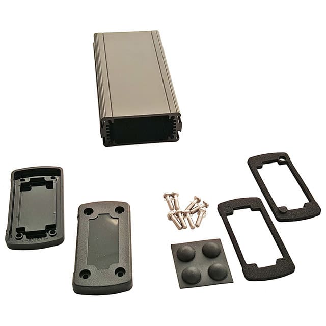 EXN-23352-BKP BOX ALUM BLACK 5.079"L X 2.705"W