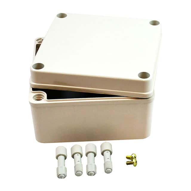 PTS-25310 BOX PLAS GRAY 4.921"L X 4.921"W
