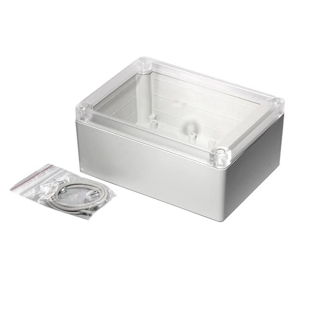RP1215C BOX ABS GRY/CL 5.709"L X 4.131"W